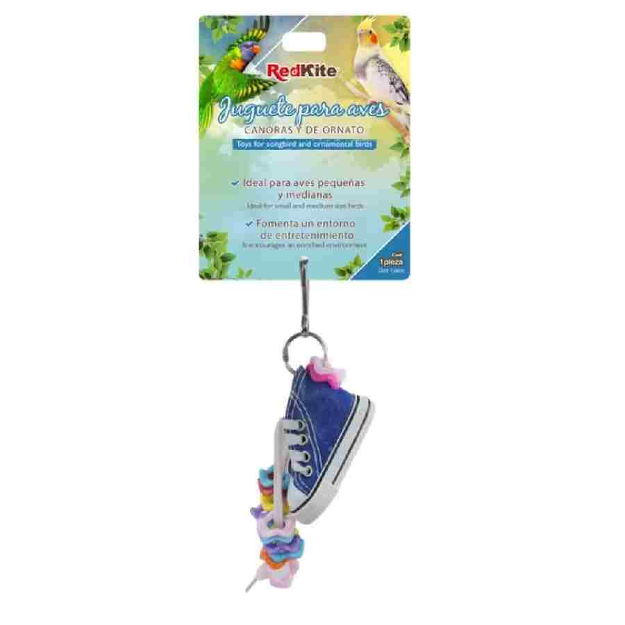 Juguete colgante tenis para pajaros