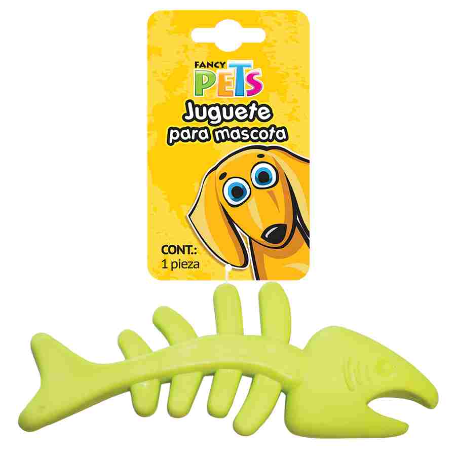 Juguete hueso pez para perro