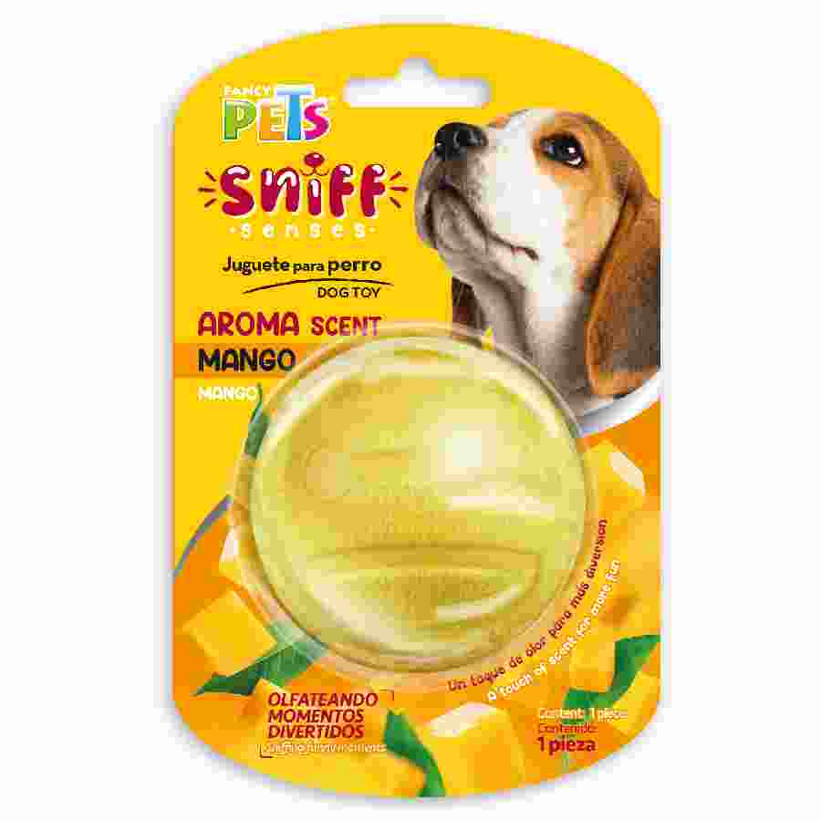 Juguete pelota con aroma mango sniff