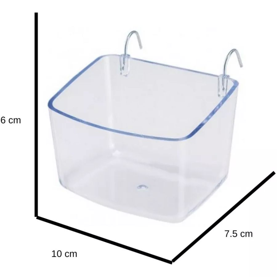 Comedero Para aves con Enganche De Alambre