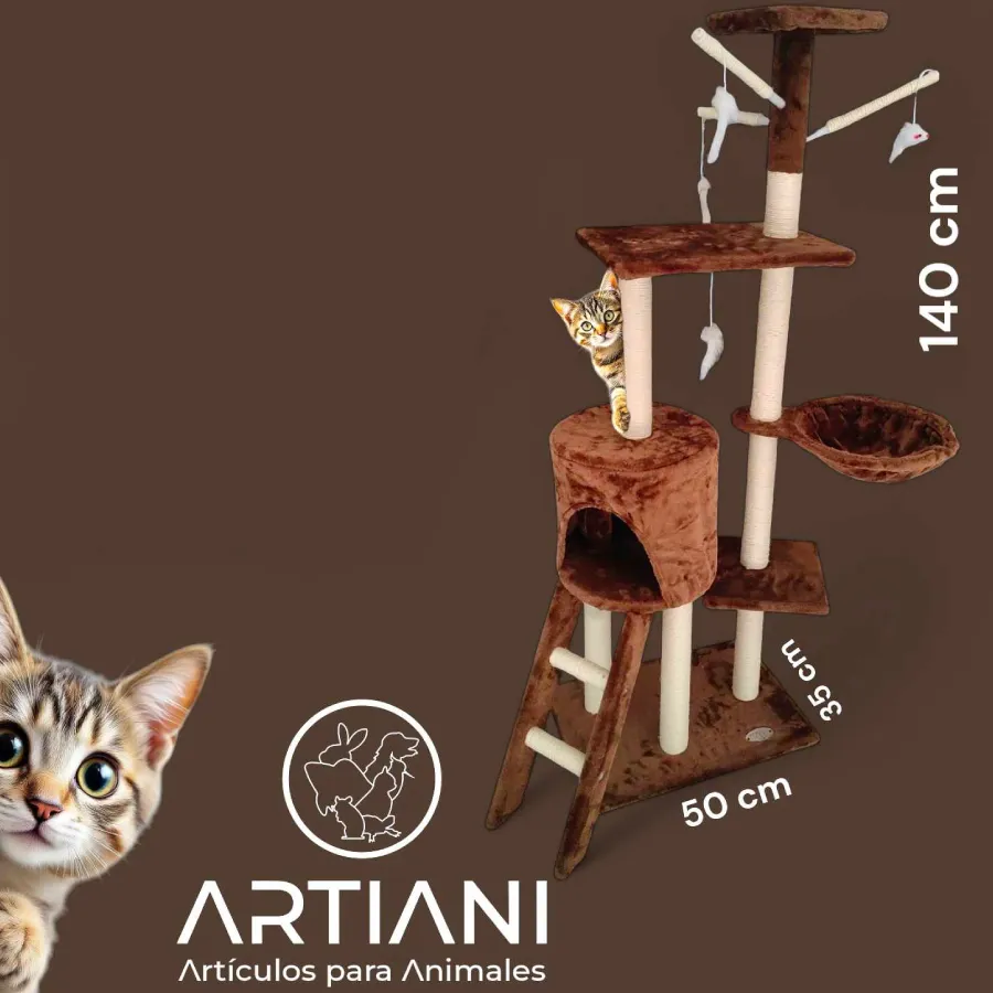 Rascadero de mueble para gato 140cm