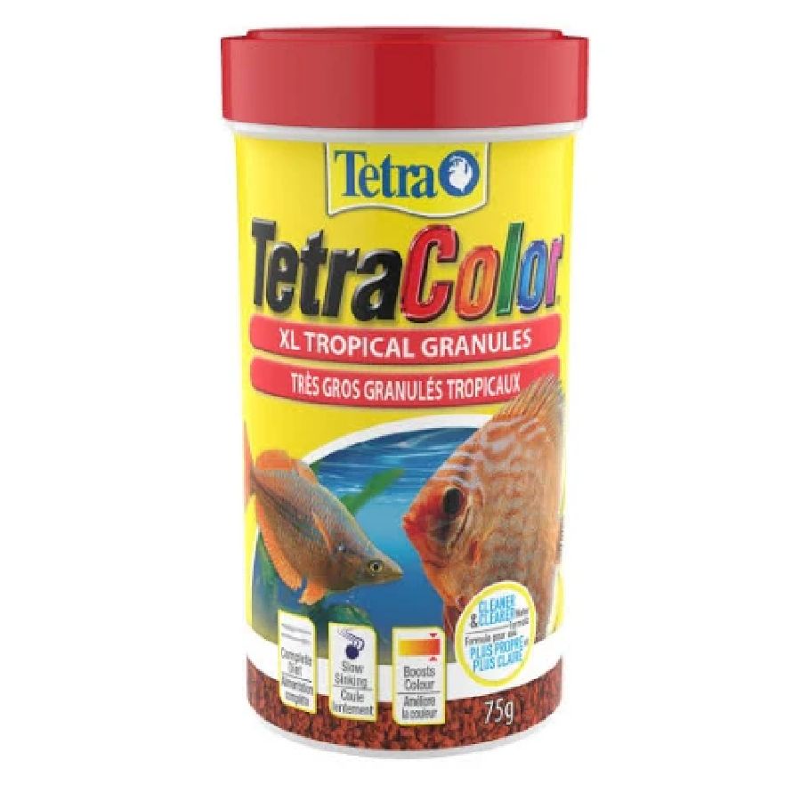 Alimento granulado tetra color para peces