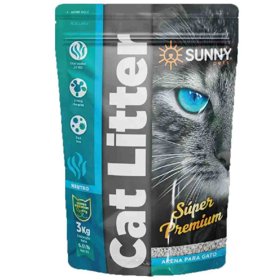 Arena para gato sin aroma