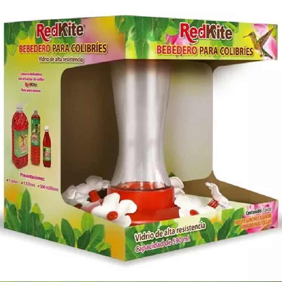 Bebebdero para colibri 6 estaciones de cristal