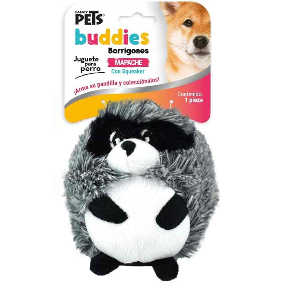Juguete peluche mapache barrigon buddies