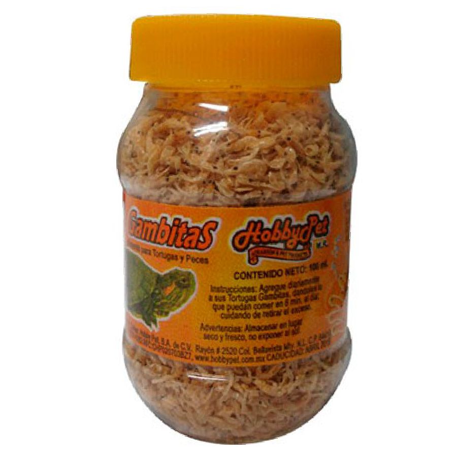 Camaroncitos gambitas para tortuga y peces mediano
