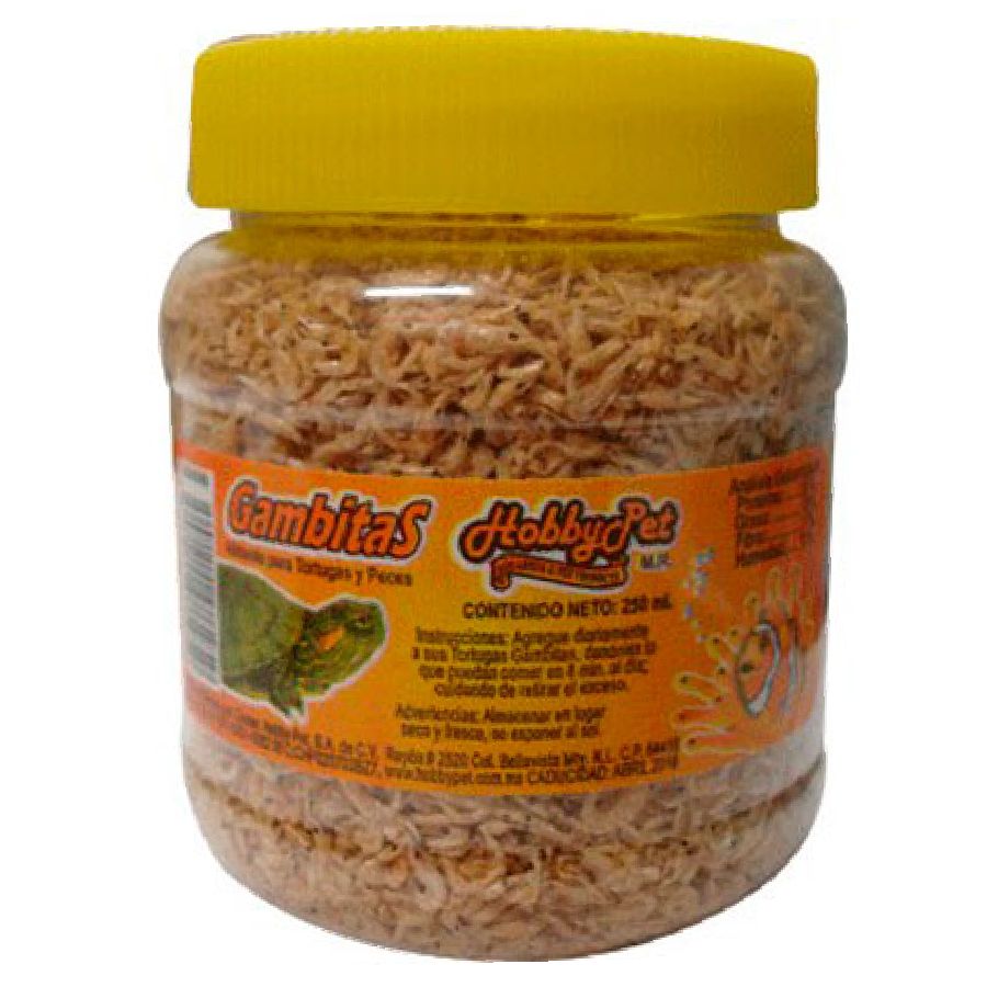 Camaroncitos gambitas para tortuga y peces grande