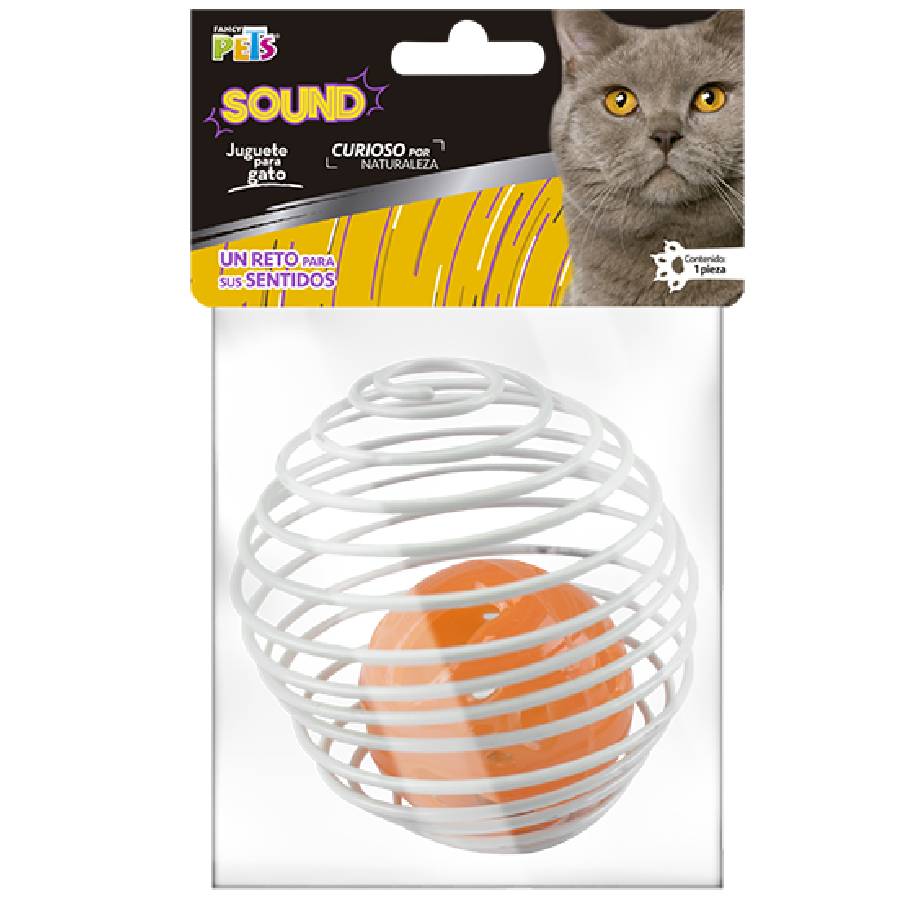 Juguete pelota enjaulada para gato