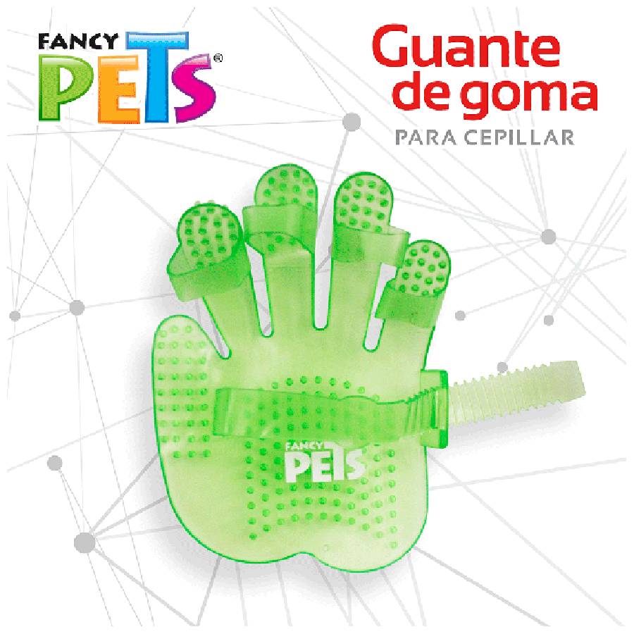 Guante de goma para cepillar