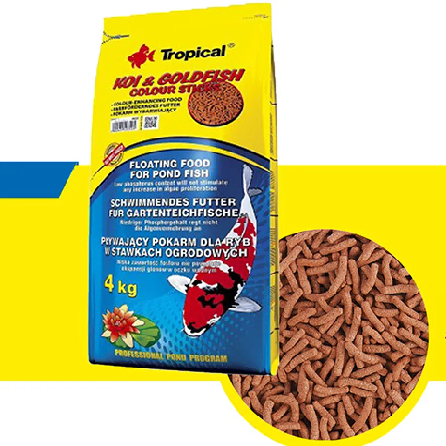 Alimento churro rojo para peces agranel