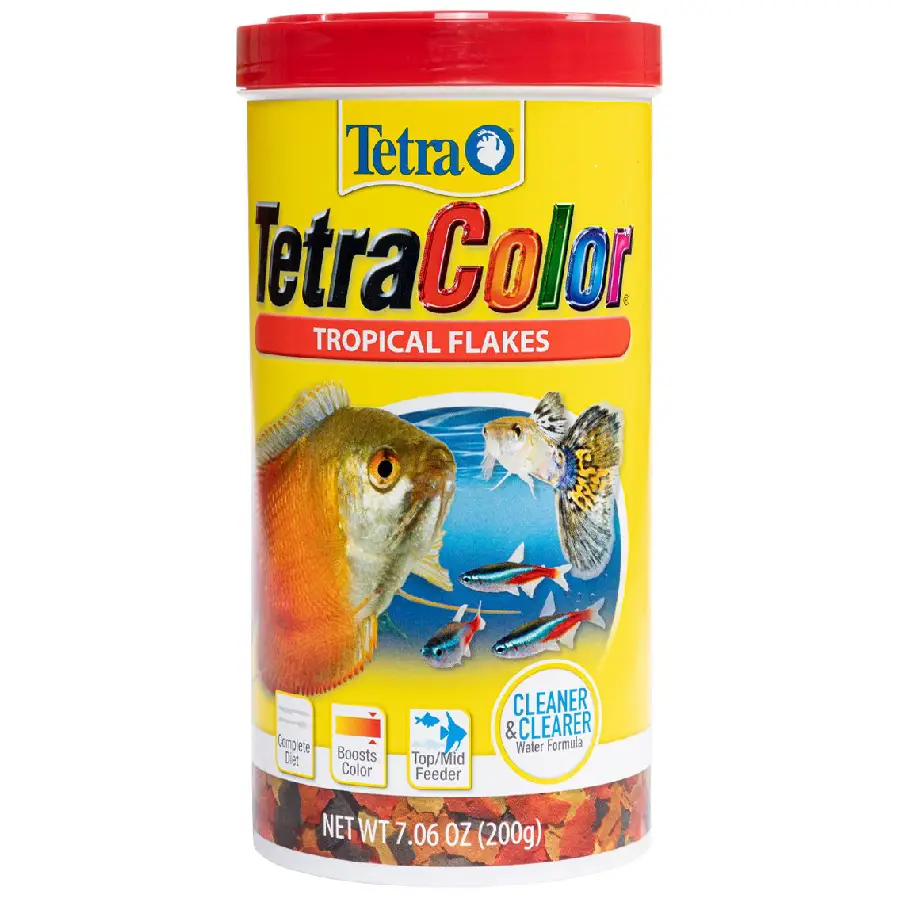 Alimento hojuela tetra color 200 gr para peces