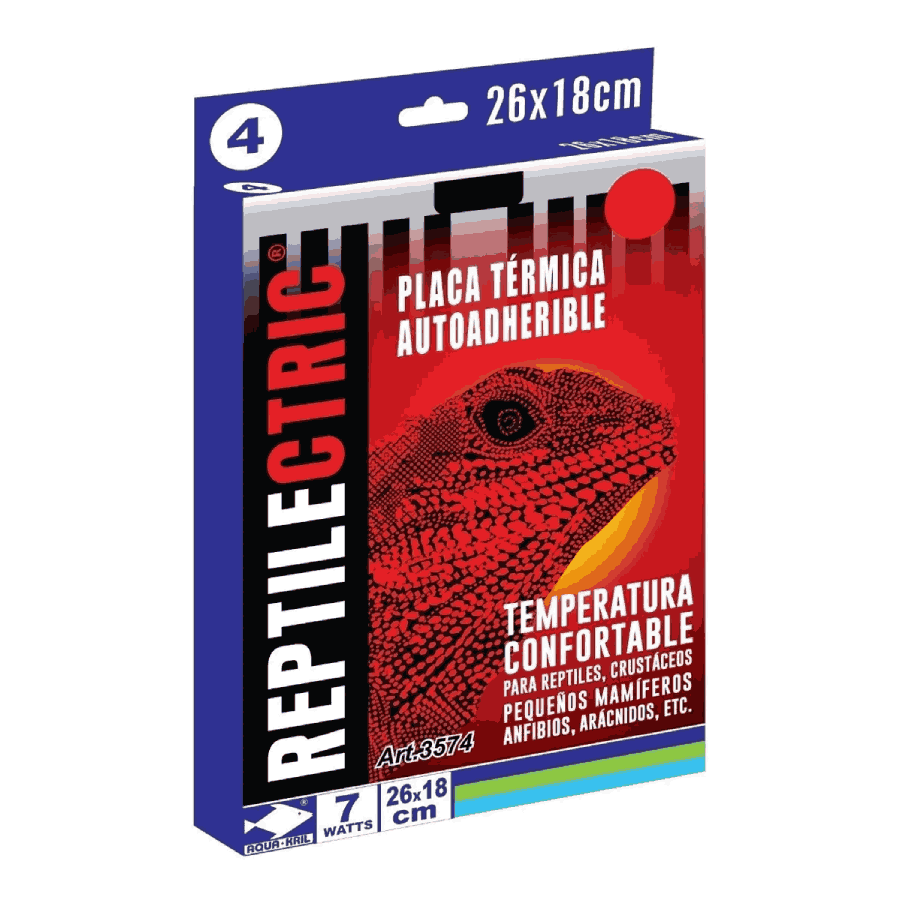 Placa t├â┬®rmica para reptil 26 x 18 cm