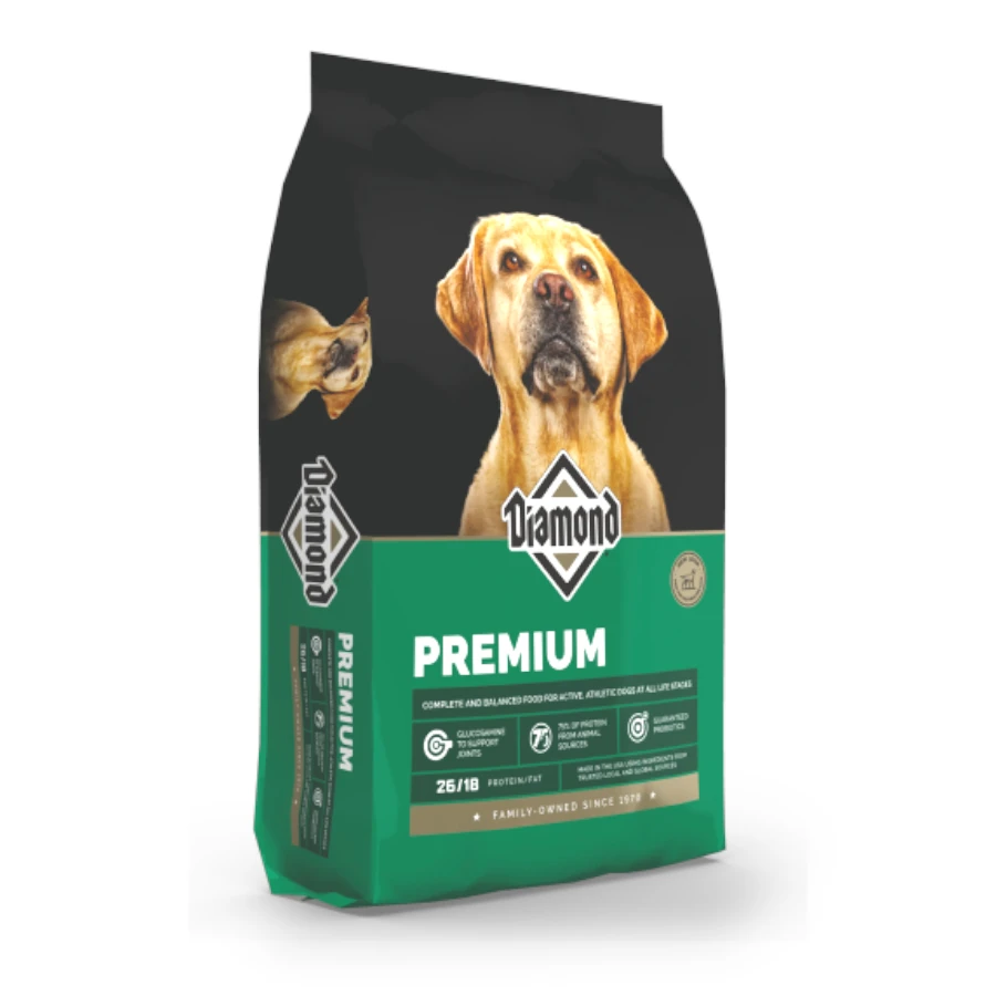 Diamond Croqueta Premium Costal Adultos activos y Cachorros 18.14 kg (40 LBS)