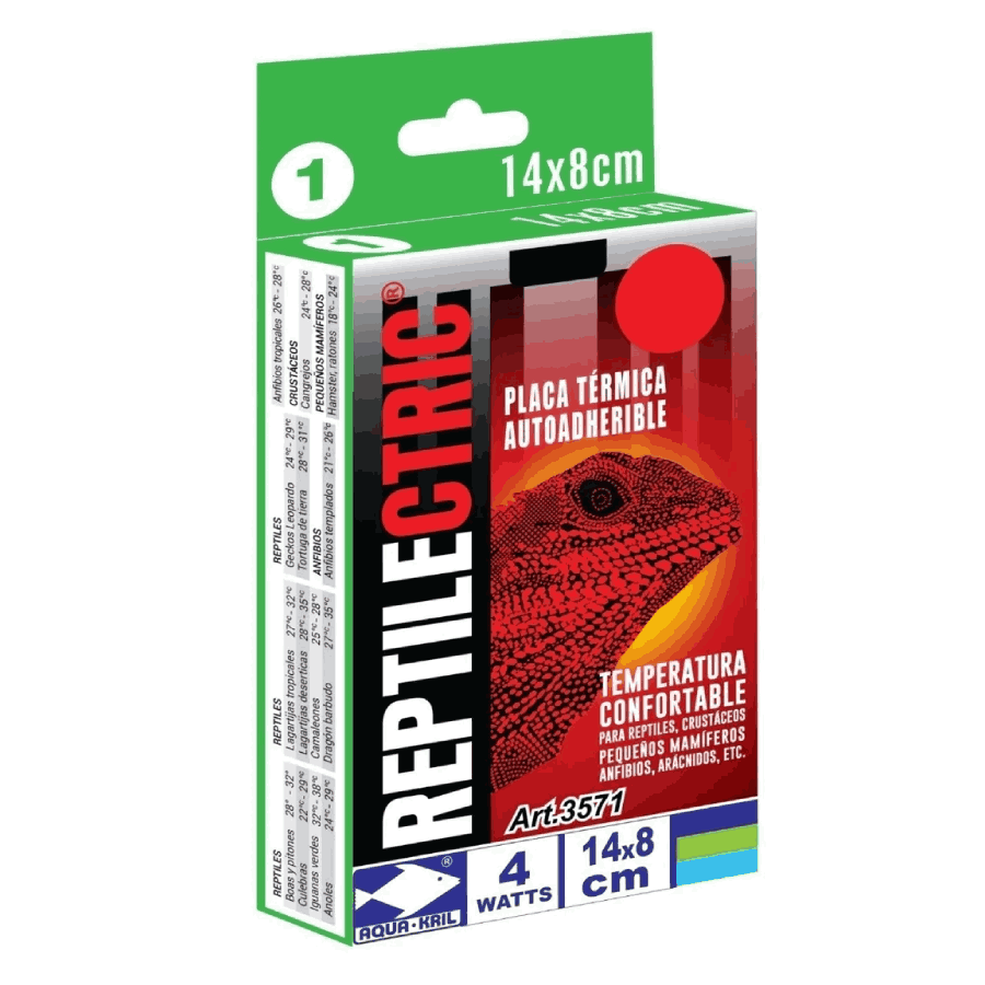 Placa t├â┬®rmica para reptil 8 x 14 cm