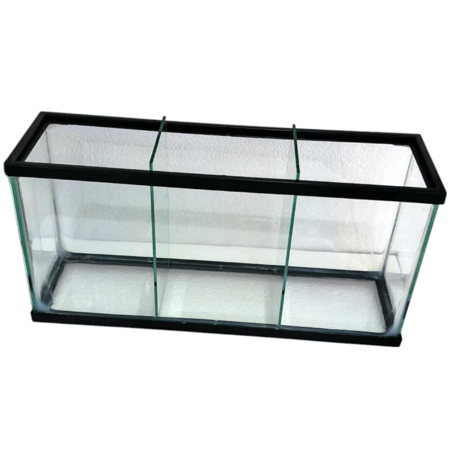 Pecera bettera 40 x 11 x 20 cm 3 mm 9 litros rectangular 2 divisiones
