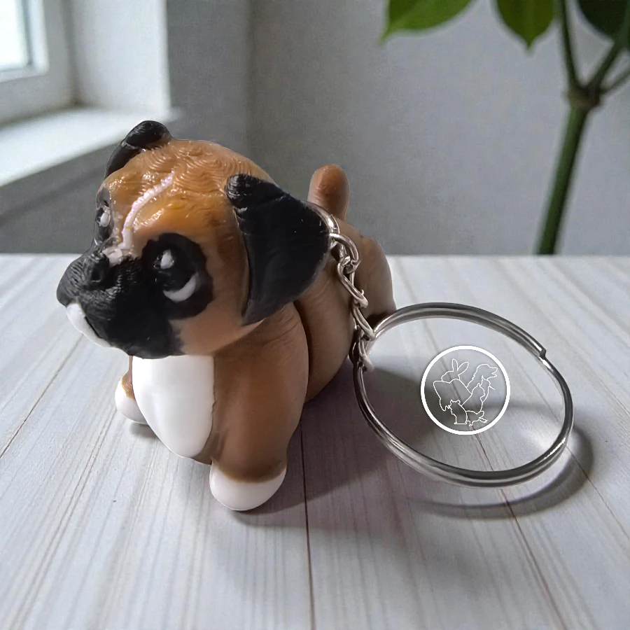 Llavero 3D de boxer articulado