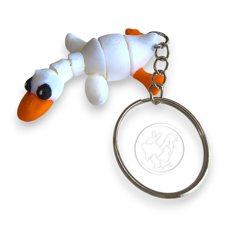 Llavero 3D de pato articulado