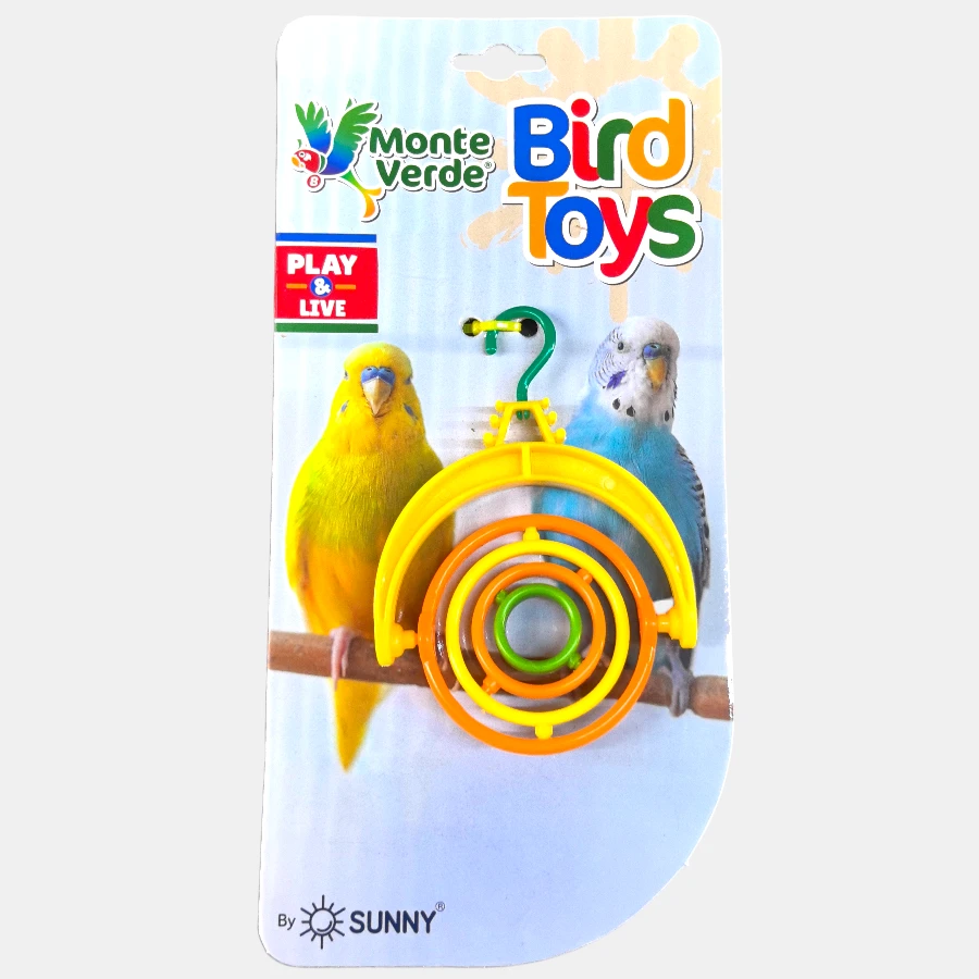 Juguete para aves circulos