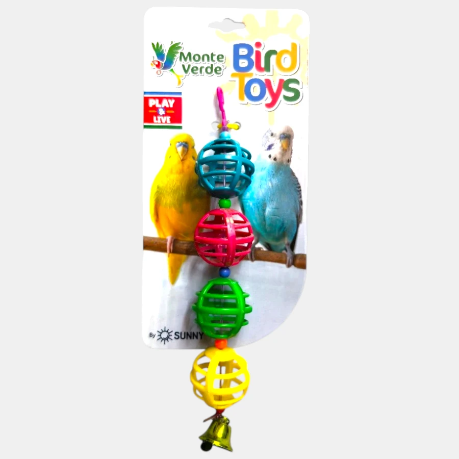 Juguete para aves 4 esferas