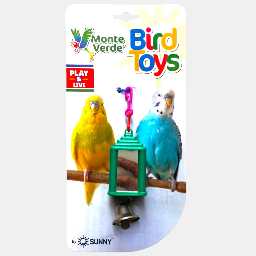 Juguete para aves 4 espejos