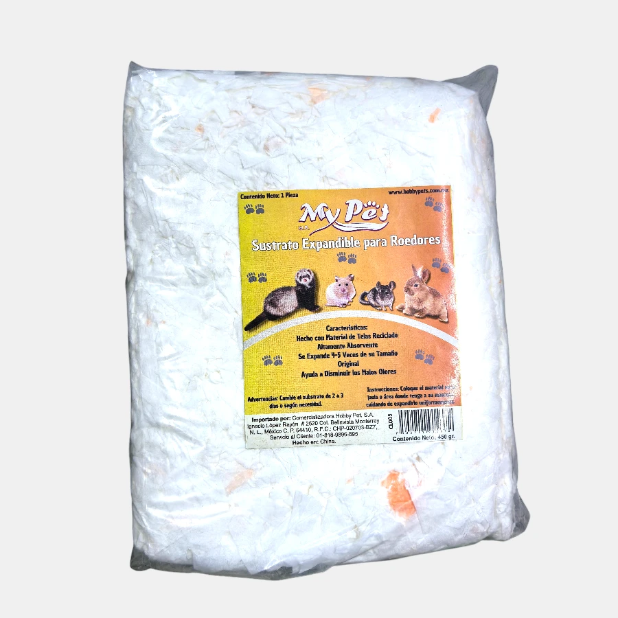 Suatrato de papel mini mypet para roedores