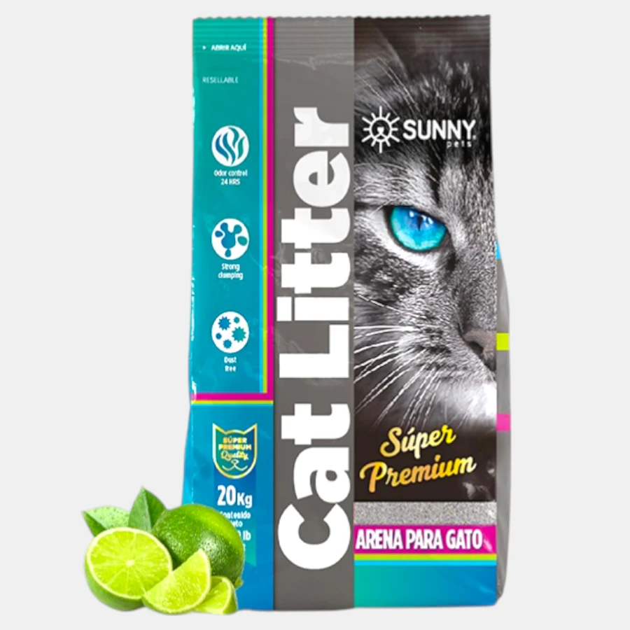 Arena sunny aroma lim├â┬│n de 20 kg para gato