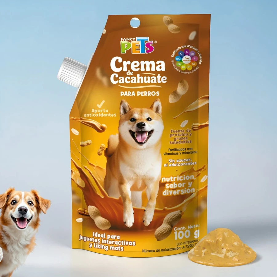 Crema de cachuate para perros