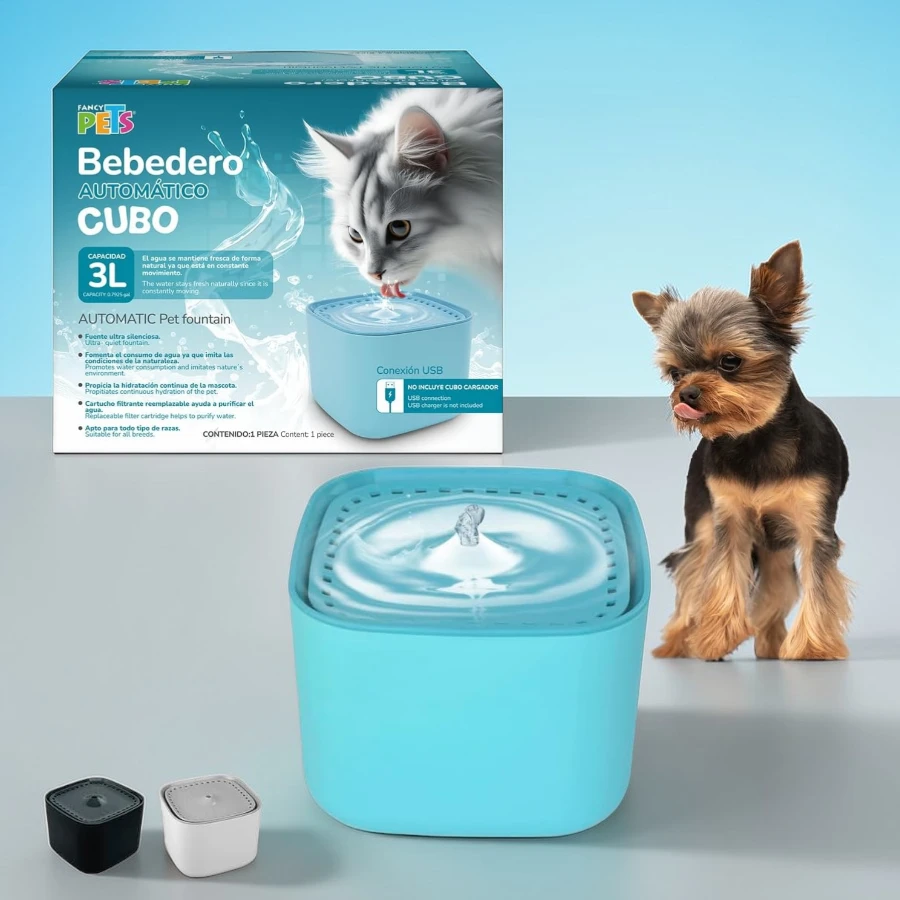 Bebedero cubo automático para perros y gatos