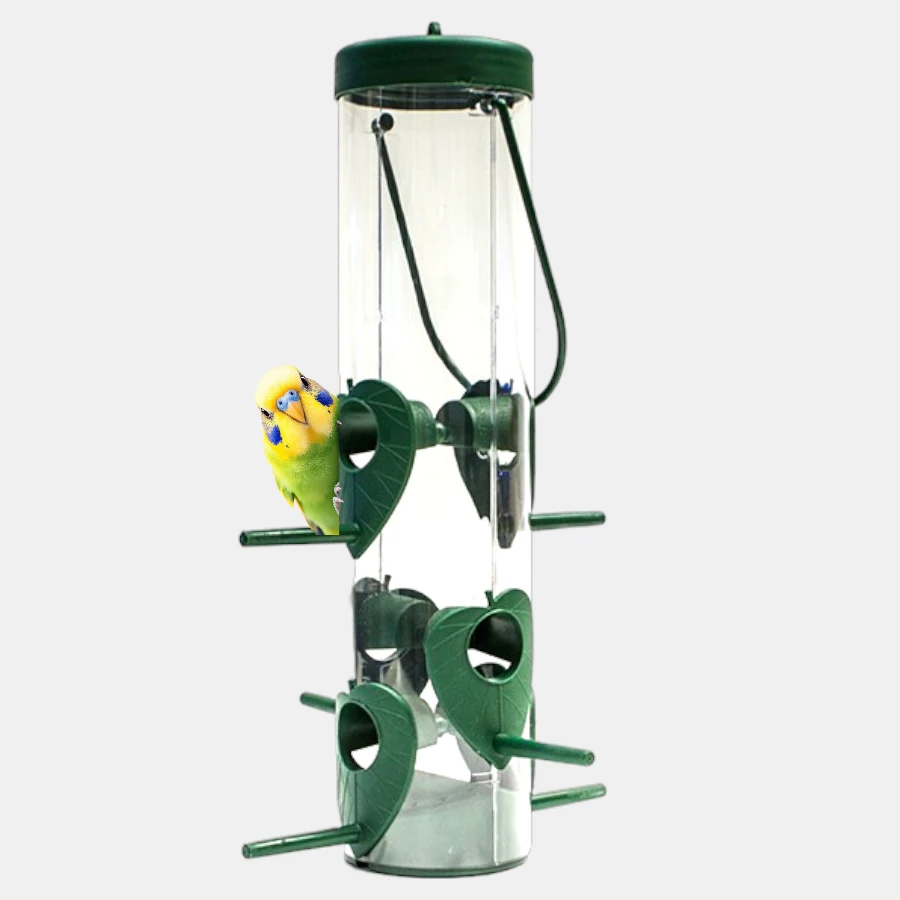 Alimentador de semillas cilindro para aves 6 estaci├â┬│nes