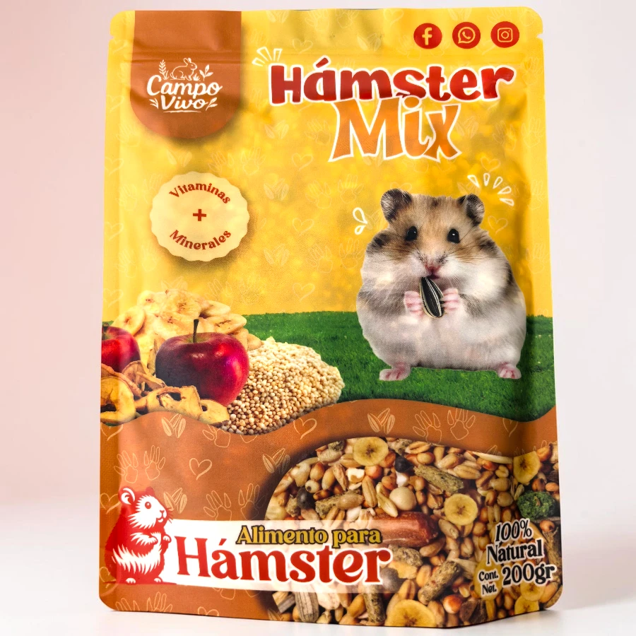 Alimento mix frutal para hámster