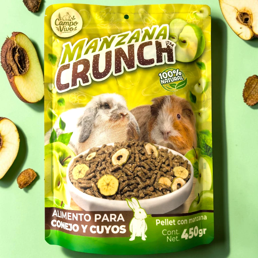 Alimento manzanacrunch para conejo