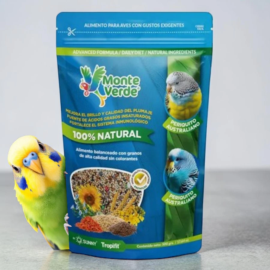 Alimento para periquitos australianos monte verde