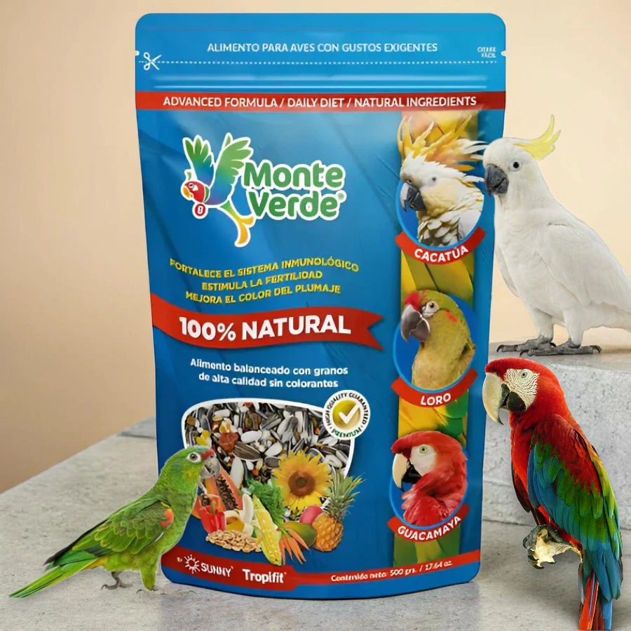 Alimento para cacat├â┬║a, loro y guacamaya monte verde