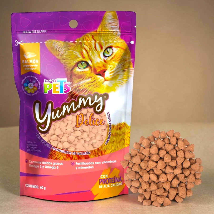 Premios yummy delice para gato 60 gr