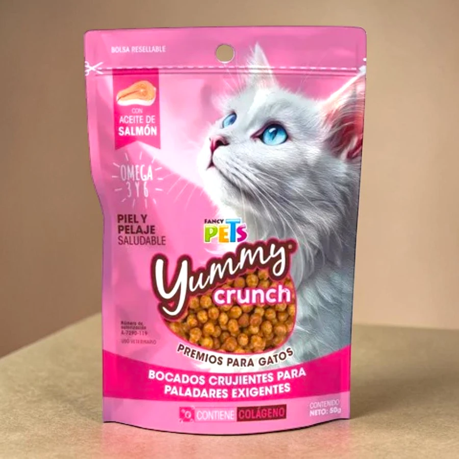 Premios yummy crunch para gato 50 gr