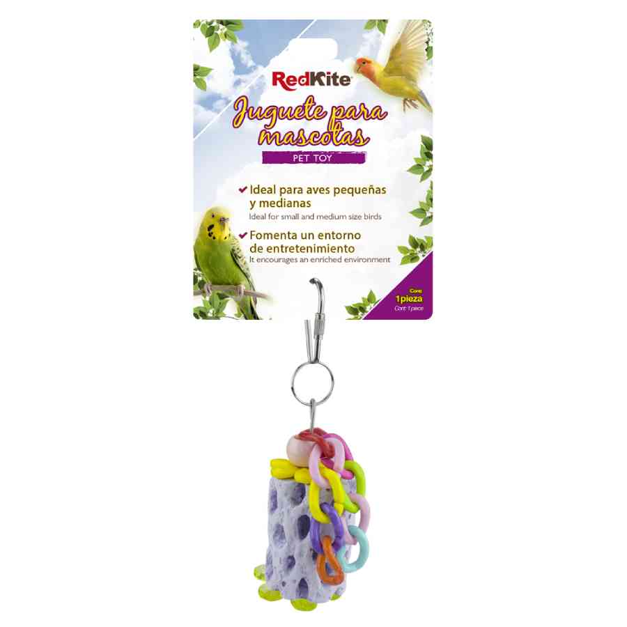 Juguete para aves calcio mediano