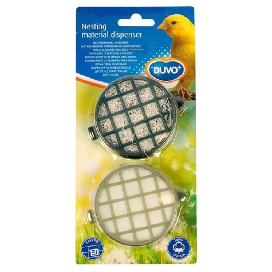 Dispensador de yute para nidos de aves