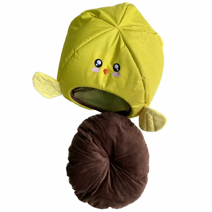 Cama casa pollito para mascotas