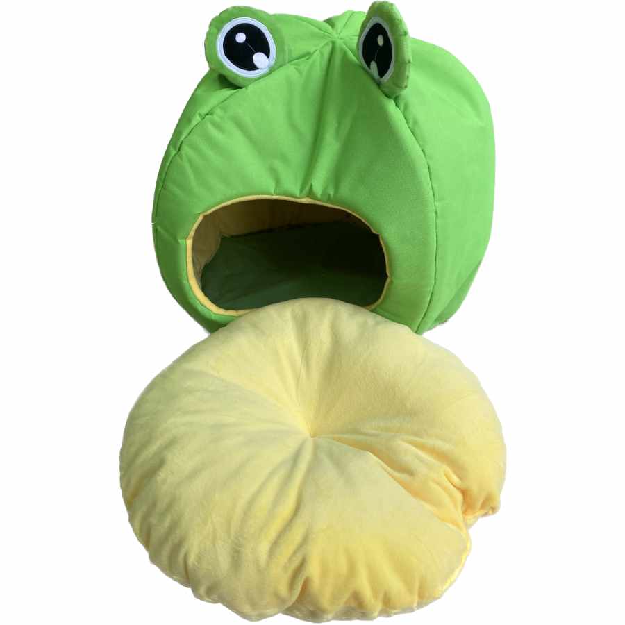Casa cama ranita para mascotas