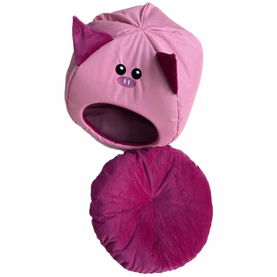 Casa cama puerquito para mascotas