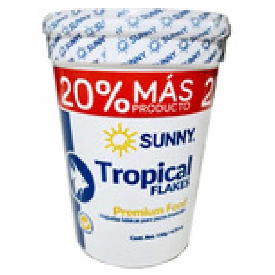 Alimento hojuela tropical grande para peces