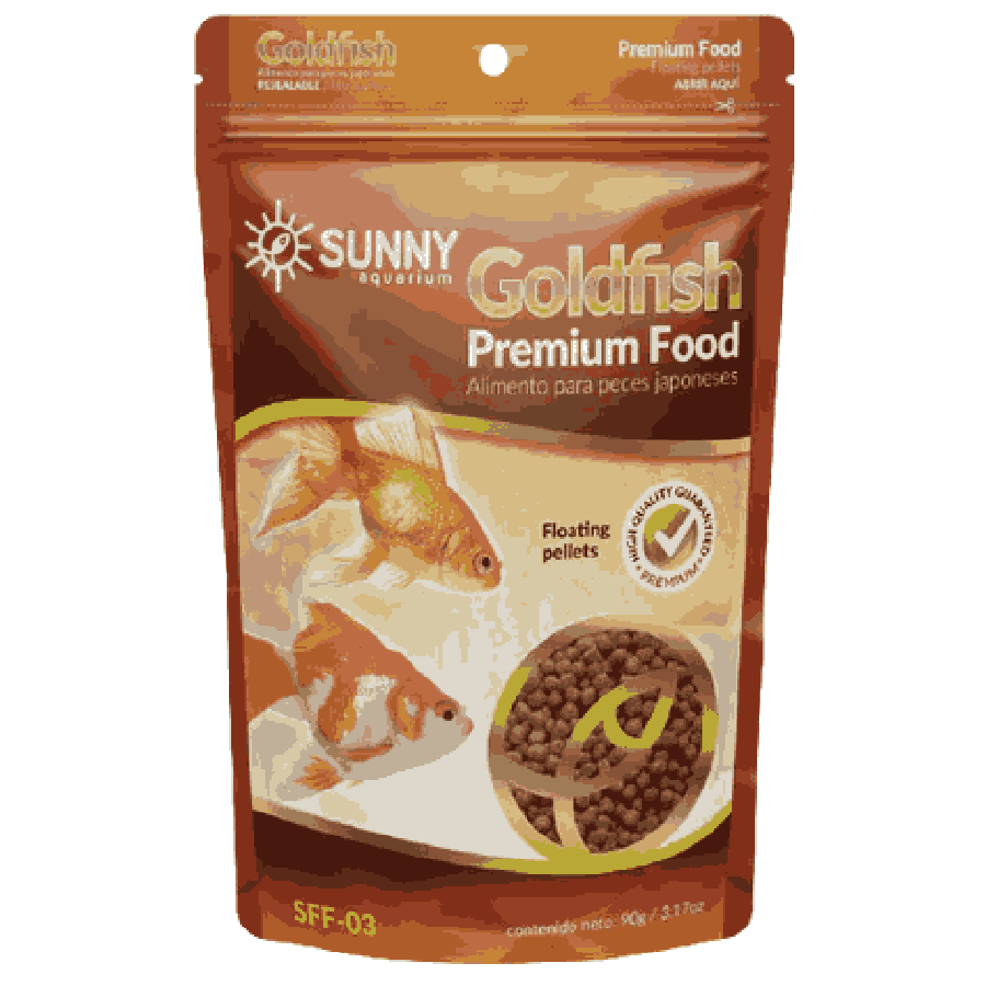 Alimento premium para pez goldfish 90 grs