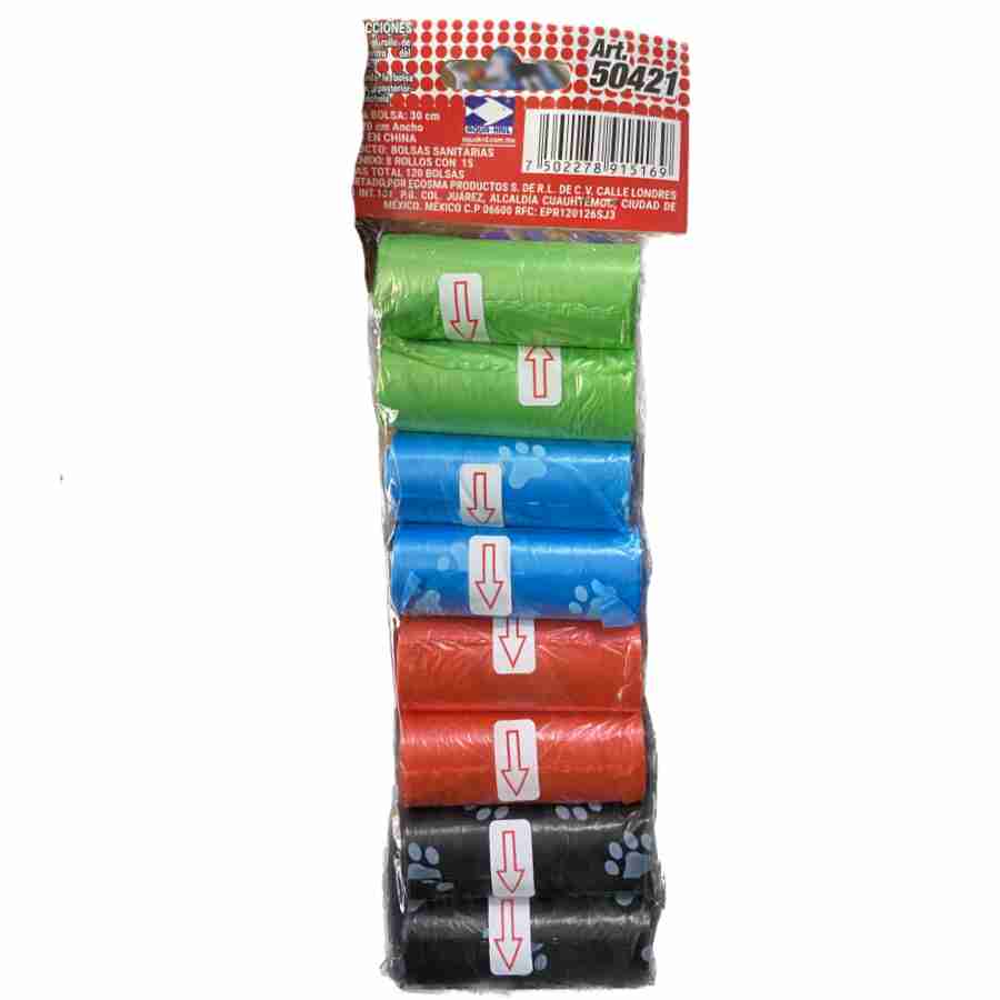 Rollos de bolsas sanitarias 8