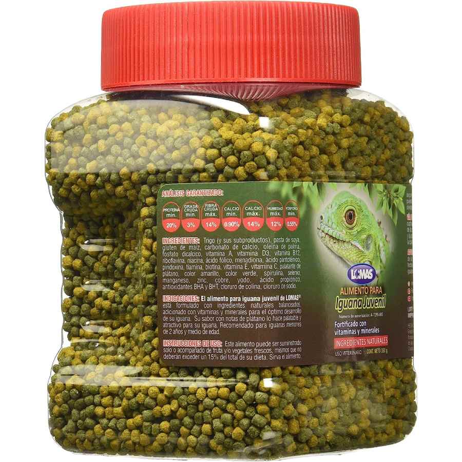 Alimento para iguana juvenil 350 gramos