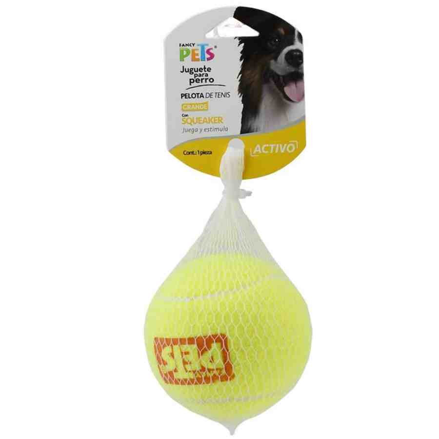 Pelota grande de tenis con squeaker