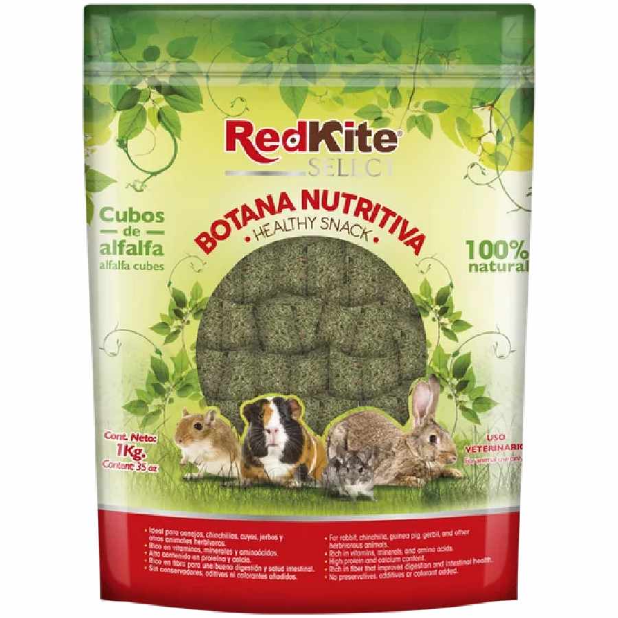 Cubos de alfalfa alimento para roedores