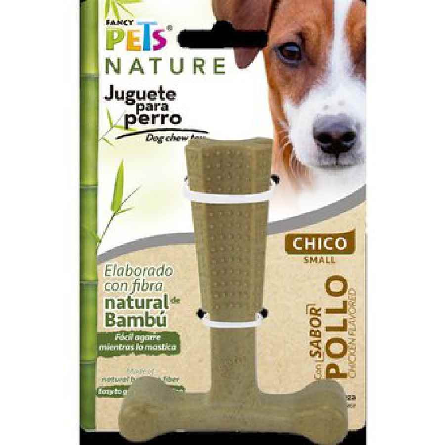 Juguete hueso de bambu chico pollo