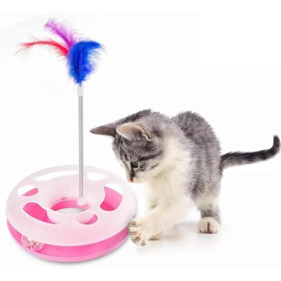 Juguete con sonido circulo feliz para gato