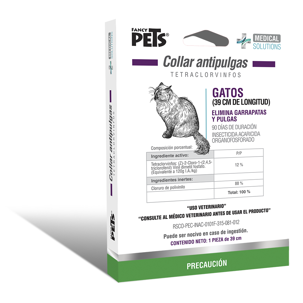 Collar antipulgas para gato 39 cm
