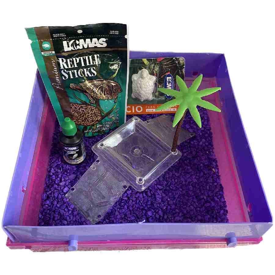 Tortuguero cuadrado acrilicoen kit